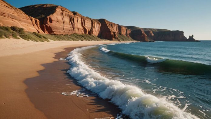 An Image That Captures The Awe-Inspiring Beauty Of The Wave Hike: A Sandy Terrain Enveloped By Vibrant, Towering Sandstone Cliffs, Contrasted Against A Deep Blue Sky, Inviting Adventurers To Unravel Its Secrets
