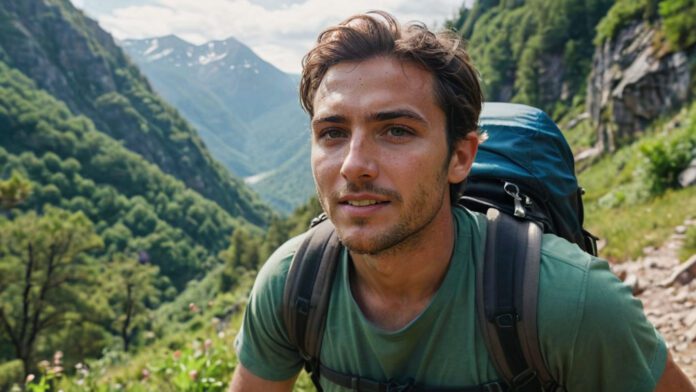 An Image Showcasing A Hiker In The Midst Of A Lush, Mountainous Terrain, Sweat Glistening On Their Brow As They Triumphantly Conquer A Steep Incline, Highlighting The Physical And Mental Benefits Of Hiking