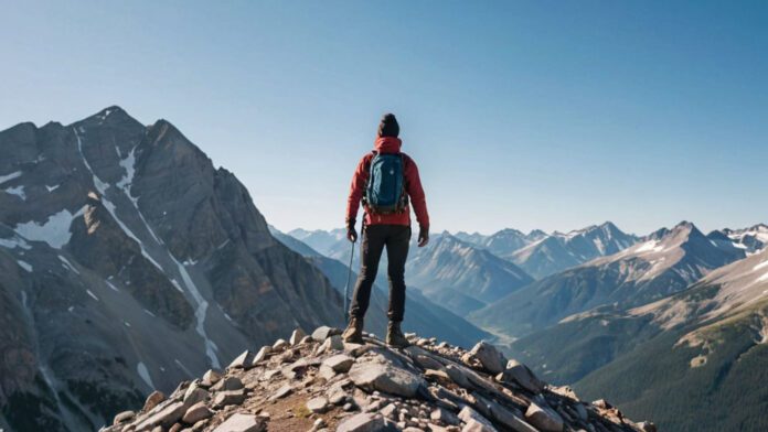An Image Showcasing A Hiker Standing Triumphantly Atop A Majestic 14,000-Foot Mountain Peak, Surrounded By Breathtaking Panoramic Views, Rugged Alpine Terrain, And A Clear Blue Sky, Encapsulating The Allure And Challenges Of Conquering A 14Er